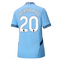 Camisa de Futebol Manchester City Bernardo Silva #20 Equipamento Principal Mulheres 2024-25 Manga Curta